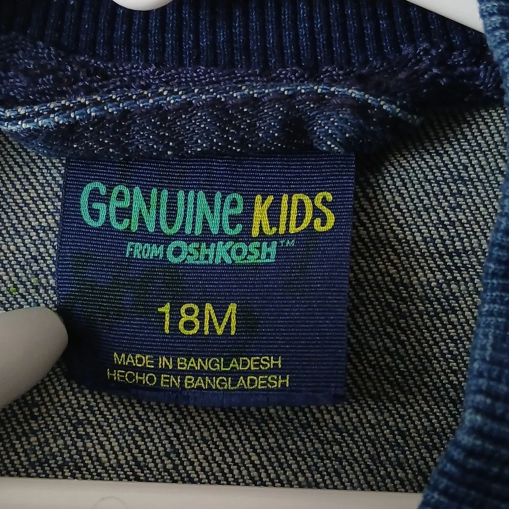 Genuine Kids‎ from OshKosh 18M zip up Jeans jacket